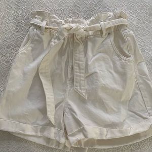 H&M paper bag denim shorts